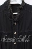 画像2: ALGONQUINS / ダブルレースアップブラウス  ブラック O-25-12-08-040-AL-BL-IG-OS (2)