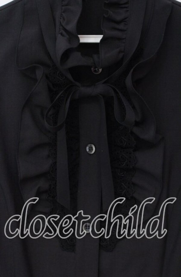 MIHO MATSUDA ブラウス 黒 MIHO MATSUDA / ブラウス・ガーダ M ブラック O-25-12-08-042-GO-BL