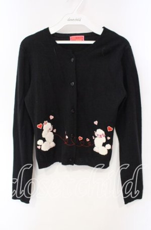 画像: BABY,THE STARS SHINE BRIGHT / ラブプードルカーディガン  クロ O-25-12-08-046-BA-TO-IG-OS