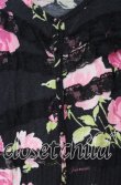 画像2: JESUS DIAMANTE / お嫁カーデ  ぼかし薔薇柄クロ O-25-12-08-049-JE-TO-IG-OS (2)