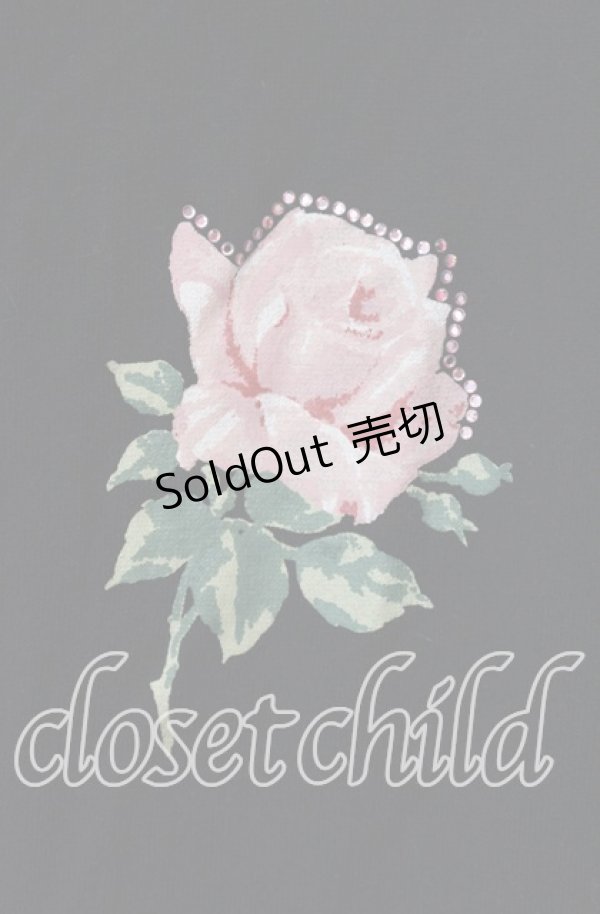 画像2: JESUS DIAMANTE / ローズプリントフリルカーディガン  クロ O-25-12-08-051-JE-TO-IG-OS (2)