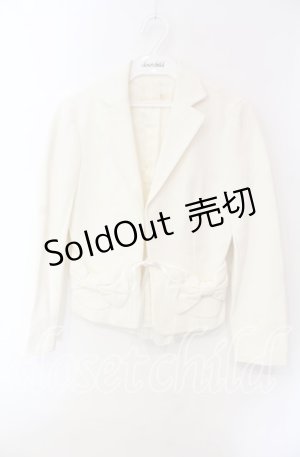 画像: JESUS DIAMANTE / バックティアードリボンポケットジャケット 38 オフシロ O-25-12-08-053-JE-JA-IG-OS