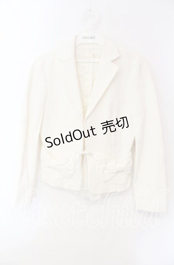 画像1: JESUS DIAMANTE / バックティアードリボンポケットジャケット 38 オフシロ O-25-12-08-053-JE-JA-IG-OS (1)