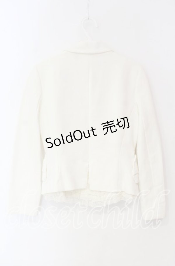 画像2: JESUS DIAMANTE / バックティアードリボンポケットジャケット 38 オフシロ O-25-12-08-053-JE-JA-IG-OS (2)