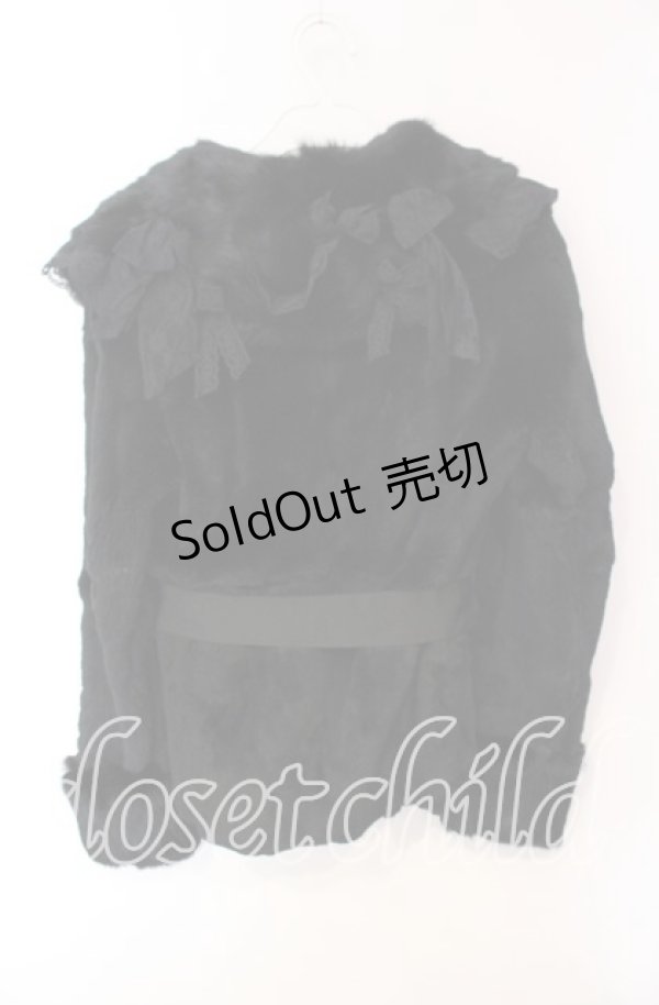 画像5: JESUS DIAMANTE / ラッセルレースラビットファージャケット 40 クロ O-25-12-08-057-JE-JA-IG-OS (5)