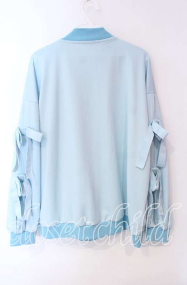 画像4: Candy Stripper / IMMATURE RIBBON BLOUSON  サックス O-25-12-08-059-PU-JA-IG-ZT515 (4)