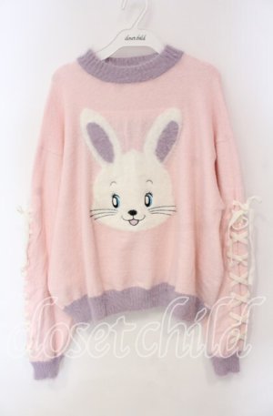 画像: Candy Stripper / SUGAR BUNNY KNIT  トップ  ピンク O-25-12-08-061-PU-TO-IG-OS