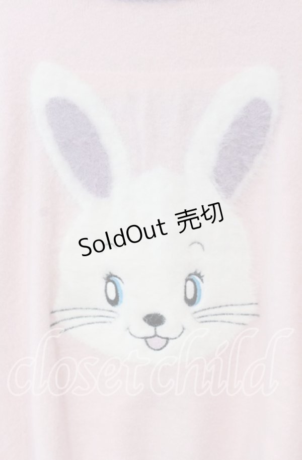 画像2: Candy Stripper / SUGAR BUNNY KNIT  トップ  ピンク O-25-12-08-061-PU-TO-IG-OS (2)