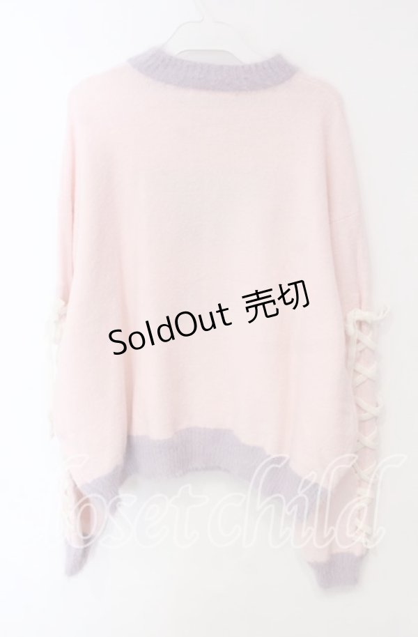 画像4: Candy Stripper / SUGAR BUNNY KNIT  トップ  ピンク O-25-12-08-061-PU-TO-IG-OS (4)