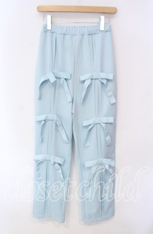 画像1: Candy Stripper / IMMATURE RIBBON PANTS  サックス O-25-12-08-063-PU-PA-IG-ZT515 (1)