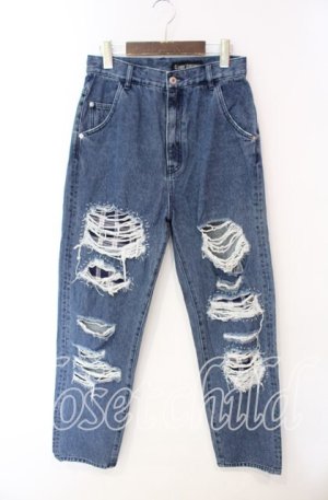 画像: Candy Stripper / ダメージデニムパンツ  インディゴ O-25-12-08-068-PU-PA-IG-OS