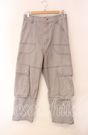画像: Candy Stripper / CND LOGO CARGO パンツ  グレー O-25-12-08-069-PU-PA-IG-OS