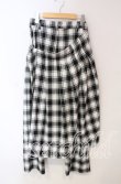画像1: Candy Stripper / WRAP CHECK パンツ  ホワイト×ブラック O-25-12-08-071-PU-PA-IG-OS (1)