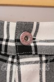 画像2: Candy Stripper / WRAP CHECK パンツ  ホワイト×ブラック O-25-12-08-071-PU-PA-IG-OS (2)