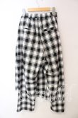 画像3: Candy Stripper / WRAP CHECK パンツ  ホワイト×ブラック O-25-12-08-071-PU-PA-IG-OS (3)