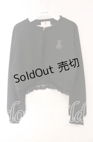 画像: m petit by misako / MSKバラBフリルボレロ M クロ O-25-12-08-073-LO-TO-OW-OS