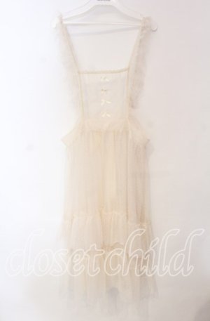 画像: m petit by misako / ドットチュールエプロン M キナリ O-25-12-08-074-LO-OP-OW-OS