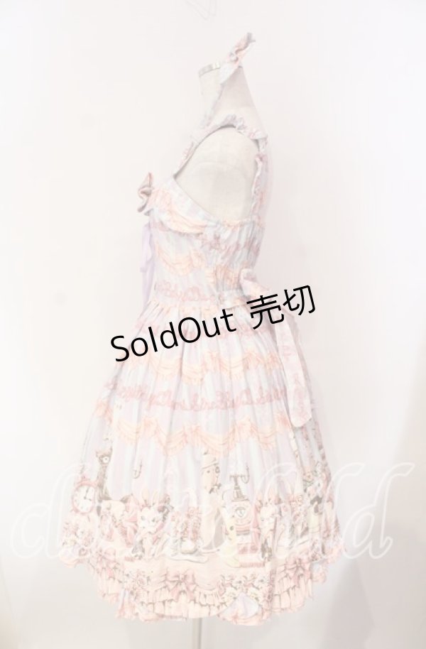 画像6: BABY,THE STARS SHINE BRIGHT / もしもしうさぎちゃんの夢見る小部屋柄ジャンパースカート  ラベンダー×サックス×ピンク O-25-12-08-006-BA-OP-IG-OS (6)