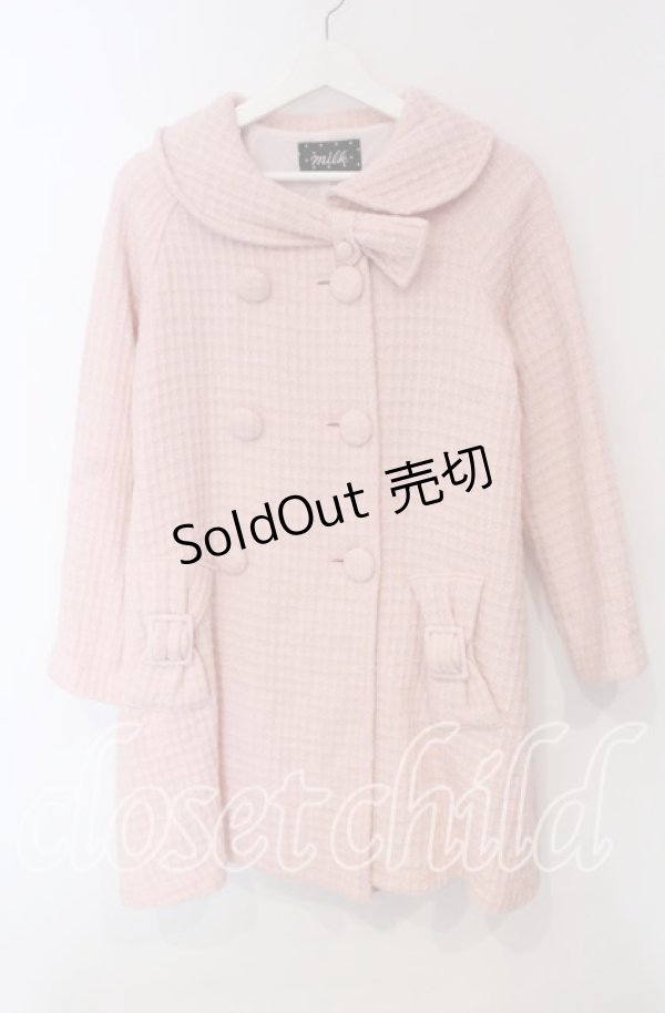 画像1: MILK / ライメツイードコート  ピンク O-25-12-08-078-ML-CO-IG-OS (1)