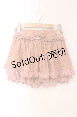 画像: LIZ LISA / コーデュロイ風スカパン  ピンク O-25-12-08-080-LO-PA-IG-OS