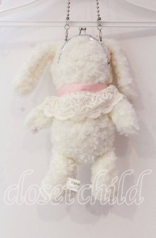 画像3: BABY,THE STARS SHINE BRIGHT / もしもしうさぎちゃんの夢見る小部屋柄セットのうさくみゃポーチ  シロ×ピンク O-25-12-08-001-BA-BG-IG-OS (3)