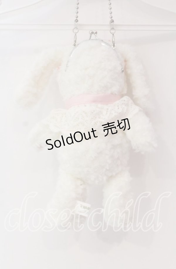 画像3: BABY,THE STARS SHINE BRIGHT / もしもしうさぎちゃんの夢見る小部屋柄セットのうさくみゃポーチ  シロ×ピンク O-25-12-08-001-BA-BG-IG-OS (3)