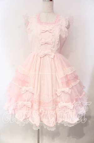 画像: Angelic Pretty / Candyストライプリボンワンピース  ピンク O-25-12-08-009-AP-OP-IG-OS