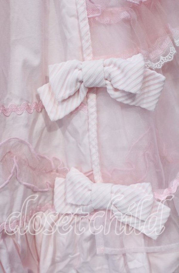 画像3: Angelic Pretty / Candyストライプリボンワンピース  ピンク O-25-12-08-009-AP-OP-IG-OS (3)