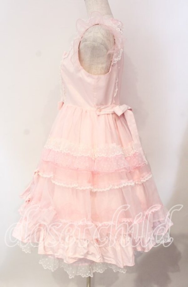 画像4: Angelic Pretty / Candyストライプリボンワンピース  ピンク O-25-12-08-009-AP-OP-IG-OS (4)