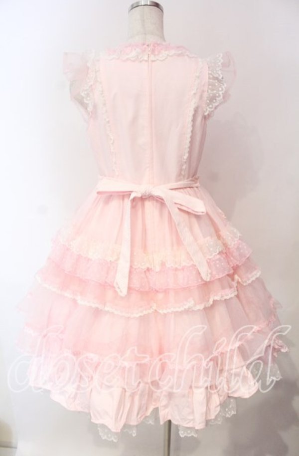 画像5: Angelic Pretty / Candyストライプリボンワンピース  ピンク O-25-12-08-009-AP-OP-IG-OS (5)