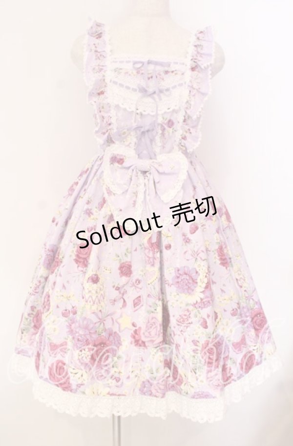 画像1: BABY,THE STARS SHINE BRIGHT / スローモーションブーケ〜あの日の私の想い〜柄ジャンパースカートII  ラベンダー O-25-12-08-013-BA-OP-OW-OS (1)