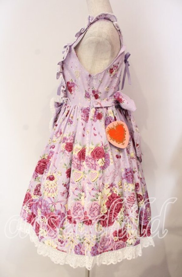 画像5: BABY,THE STARS SHINE BRIGHT / スローモーションブーケ〜あの日の私の想い〜柄ジャンパースカートII  ラベンダー O-25-12-08-013-BA-OP-OW-OS (5)