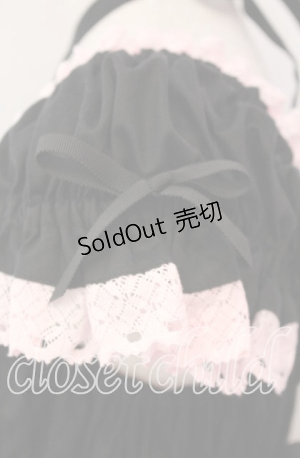 画像5: BABY,THE STARS SHINE BRIGHT / リボンミルキーシュガージャンパースカート  クロ×ピンク O-25-12-08-014-BA-OP-OW-OS (5)