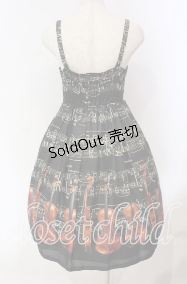 画像5: Leur Getter / Vintage Musical Noteキャミワンピース  クロ O-25-12-08-015-LU-OP-IG-OS (5)