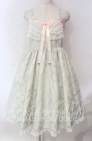 画像: Angelic Pretty / Silky Fleurジャンパースカート  ミント O-25-12-08-016-AP-OP-IG-OS