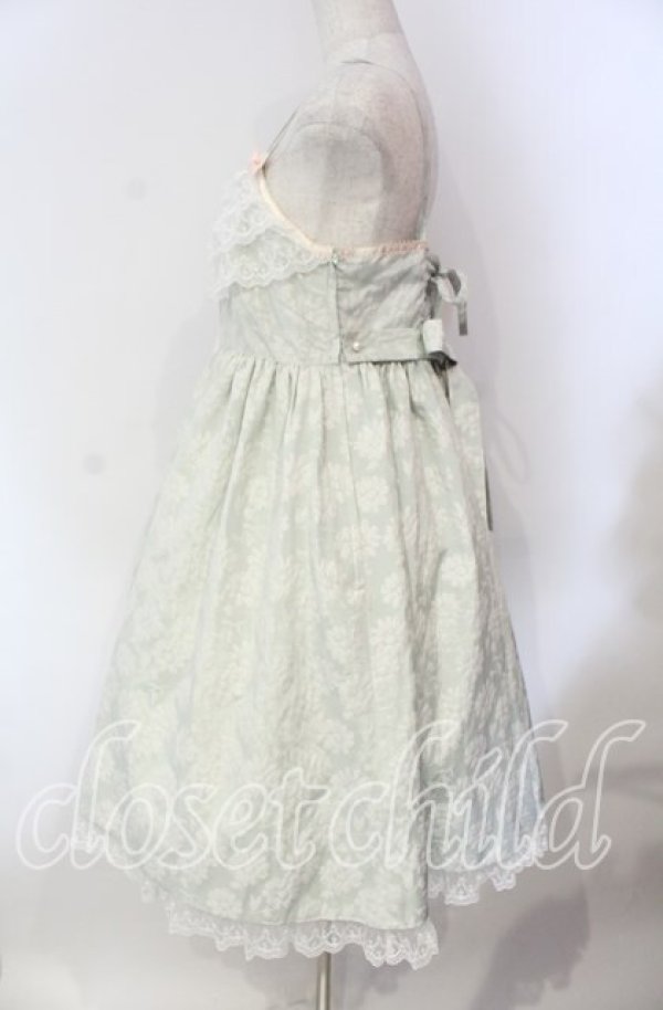 画像4: Angelic Pretty / Silky Fleurジャンパースカート  ミント O-25-12-08-016-AP-OP-IG-OS (4)
