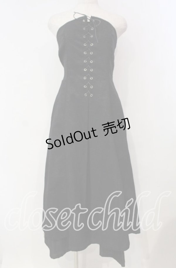 画像1: MIHO MATSUDA / パイソン柄ベアワンピース  ブラック O-25-12-08-020-GO-OP-IG-OS (1)