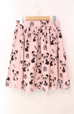 画像: Candy Stripper / アナーキーパンダptスカート  ピンク O-25-12-09-031-PU-SK-OW-OS