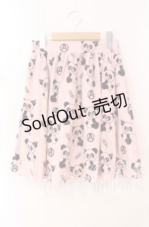 画像: Candy Stripper / アナーキーパンダptスカート  ピンク O-25-12-09-031-PU-SK-OW-ZT1217U