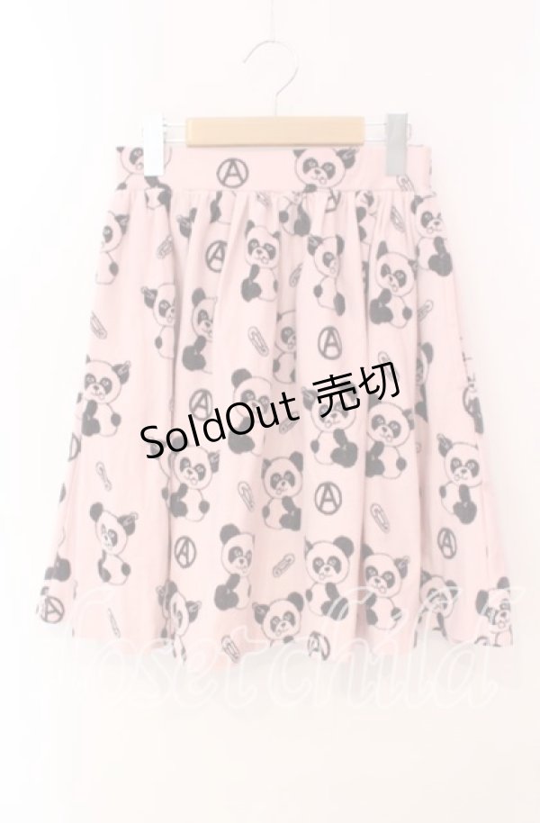 画像1: Candy Stripper / アナーキーパンダptスカート  ピンク O-25-12-09-031-PU-SK-OW-ZT1217U (1)