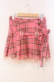 画像1: MILK / タータンチェックプリーツ巻きスカート  ピンク O-25-12-09-004-ML-SK-IG-OS (1)