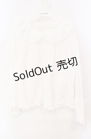 画像: PINK HOUSE / リボンタイ付きローンブラウス  シロ O-25-12-09-036-LO-BL-OW-OS