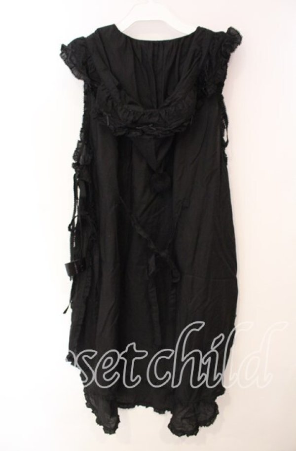 画像4: PINK HOUSE / ウィンターフォレストトリート刺繍タブリエ  クロ O-25-12-09-037-LO-OP-OW-OS (4)