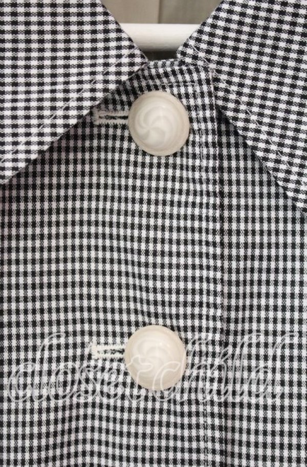 画像2: an another angelus / ヨークケープトレンチコート F クロ×シロ O-25-12-09-038-CA-CO-OW-OS (2)