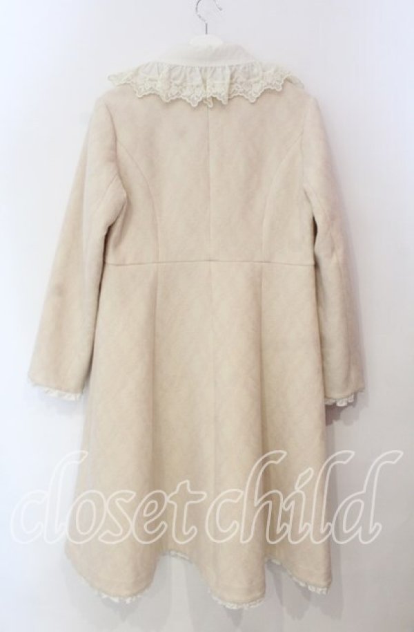 画像3: PINK HOUSE / ケミカルレース使いニードルパンチコート  アイボリー O-25-12-09-042-LO-CO-OW-OS (3)