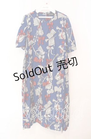 画像: Jane Marple / Pieces of music Dayドレス Ｍ ネイビー O-25-12-09-043-JM-OP-IG-OS