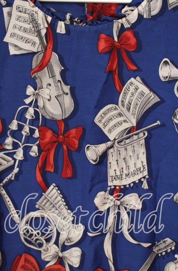 画像2: Jane Marple / Pieces of music Dayドレス Ｍ ネイビー O-25-12-09-043-JM-OP-IG-OS (2)