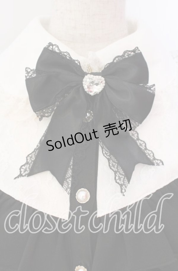 画像2: Secret Honey / 袖レースヨーク切り替えセットアップ  クロ O-25-12-09-001-CA-OP-OW-OS (2)