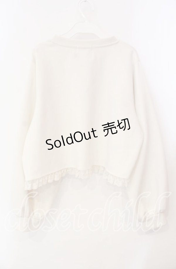 画像3: m petit by misako / MSKバラBフリルボレロ 4L アイボリー O-25-12-09-007-LO-TO-OW-OS (3)