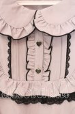 画像2: DearMyLovewhip / ヨークフリルハートビジューリボンフレアワンピース 4L グレー O-25-12-09-008-LO-OP-OW-OS (2)